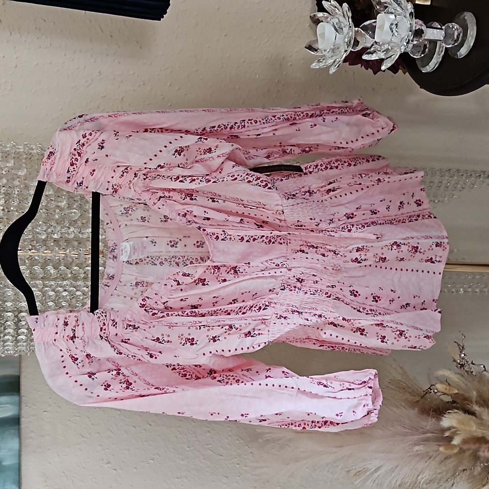 No Boundries Peplum Floral Top